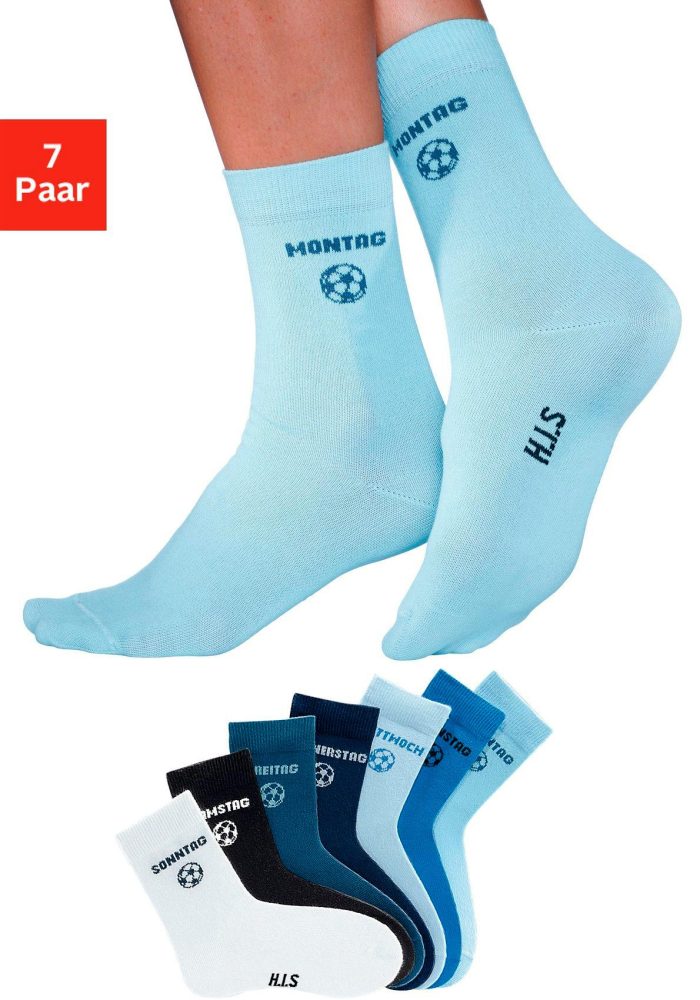 H.I.S Socken, (7 Paar), für Kinder mit Fussballmotiv