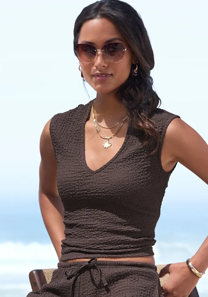 LASCANA Kurzarmshirt 