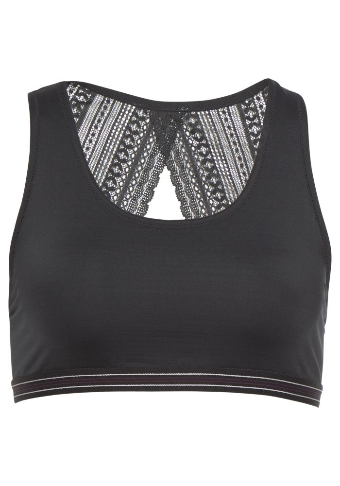 s.Oliver Bustier mit grafischer Spitze im Rücken