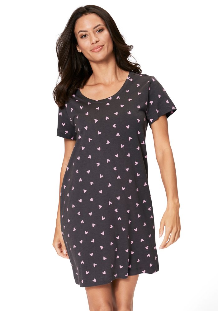 s.Oliver Sleepshirt mit Herzmotiven
