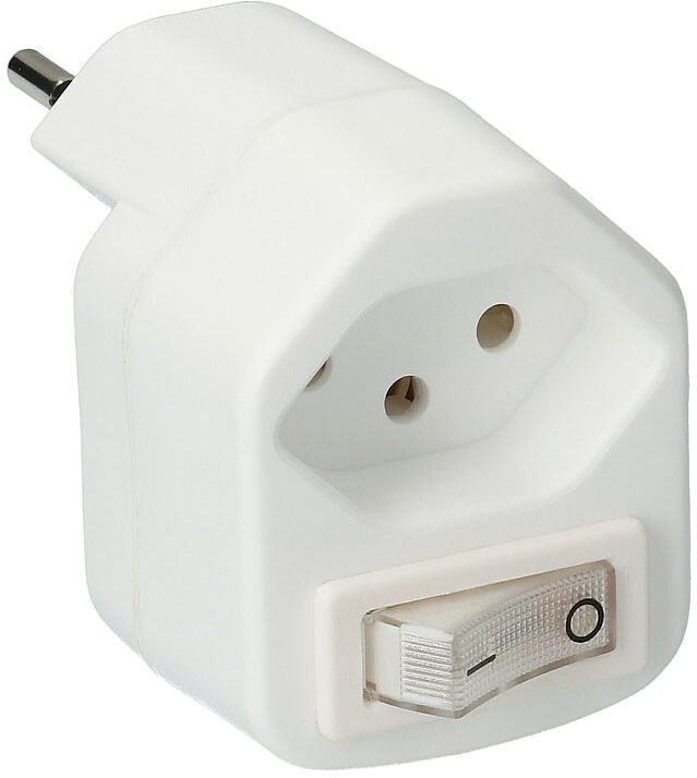 Stromspar-Steckeradapter mit Kinderschutz und Netzschalter