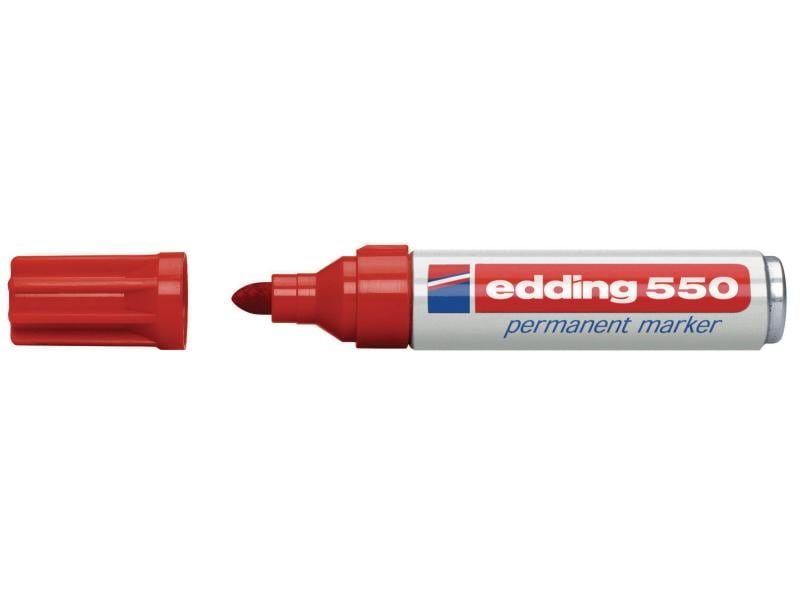 EDDING Permanent Marker 550 3-4mm 550-2 rot