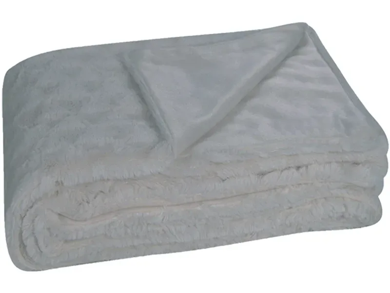Decke COOLE 140x200cm grau unifarben