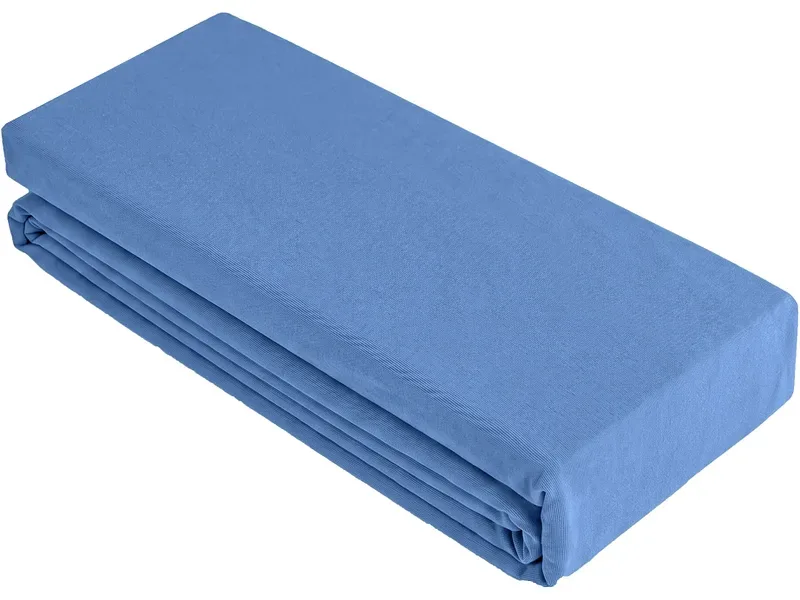 Fixleintuch DH BOXSPRING 180x200cm blau