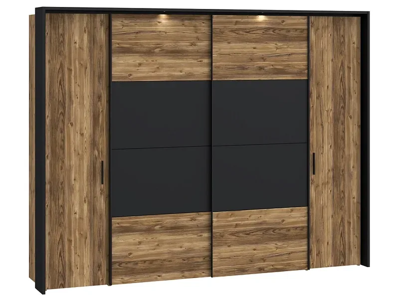 Schrank mit beiden Türarten VERNAZZA holz 2 Türen