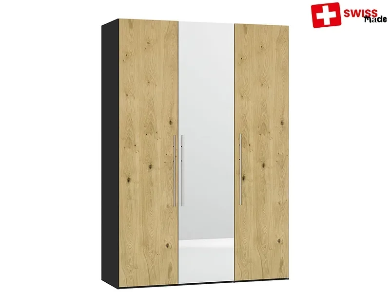Drehtürenschrank BADEN eiche 3 Türen