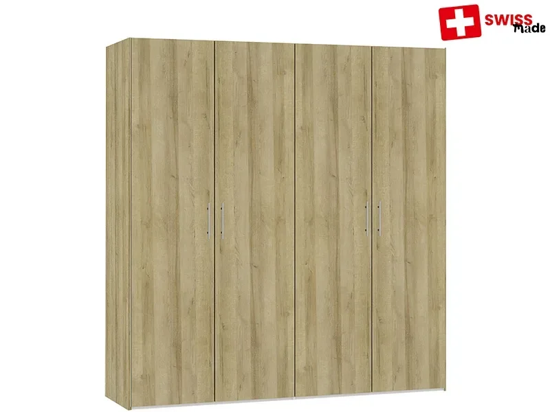 Drehtürenschrank VEVEY eiche 4 Türen