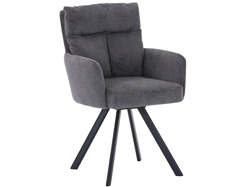 Stuhl COSY Stoff grau drehsitz