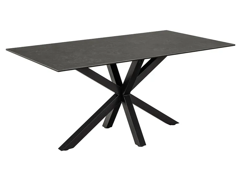 mutoni - Esstisch Triple-X Glas 160, One Size, Schwarz