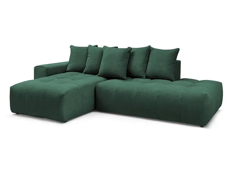 Ecksofa BOBOCHIC MONT-BLANC Samt grün