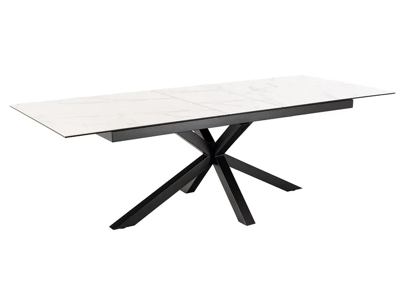 mutoni - Esstisch Triple-X Keramik weiss 200-240x100, One Size