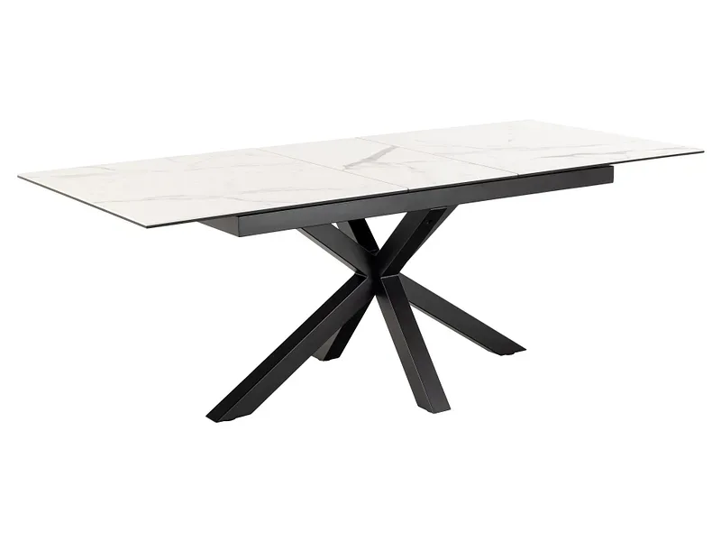 mutoni - Esstisch Triple-X Keramik weiss 168-210x90, One Size
