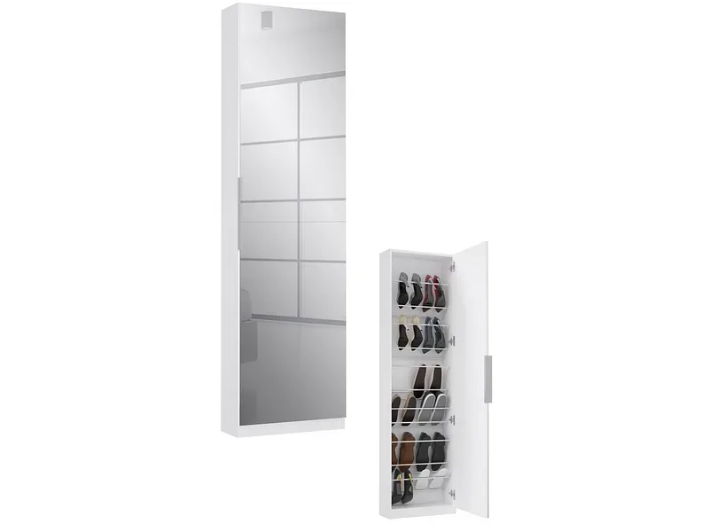 Schuhschrank Calma Weiss Schuhe Bis Gr. 43 50/179,7/20 cm 