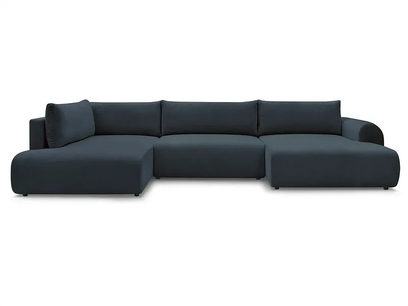 Wohnlandschaft BOBOCHIC LUCIEN Stoff dunkelblau