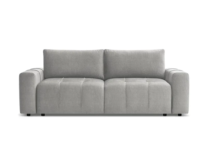 3er Sofa BOBOCHIC ARSENE Samt hellgrau