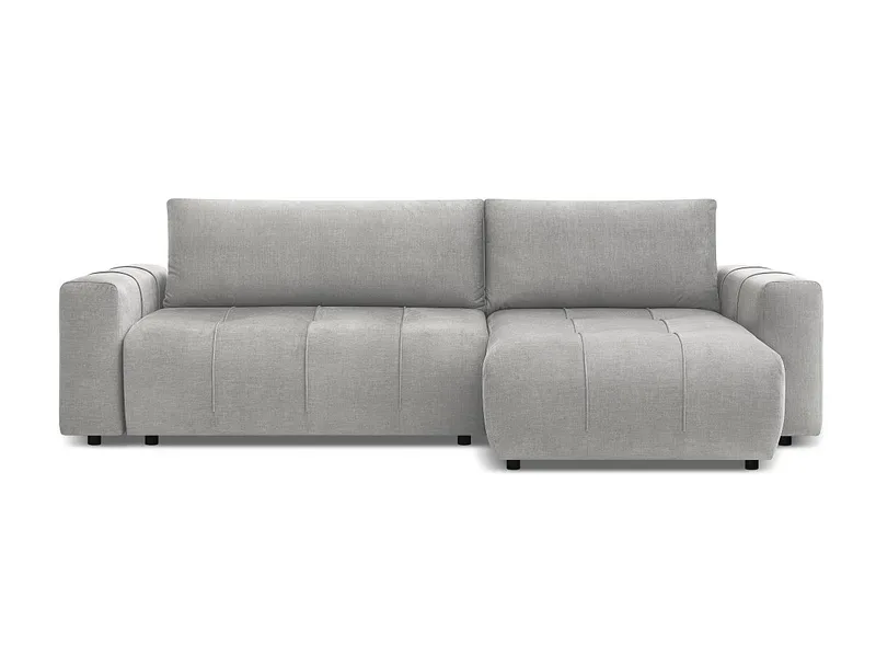 Ecksofa BOBOCHIC ARSENE Samt hellgrau