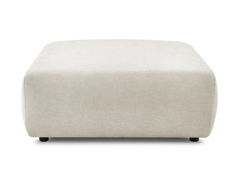 Hocker BOBOCHIC LUCIEN 108x108x46cm stoff beige