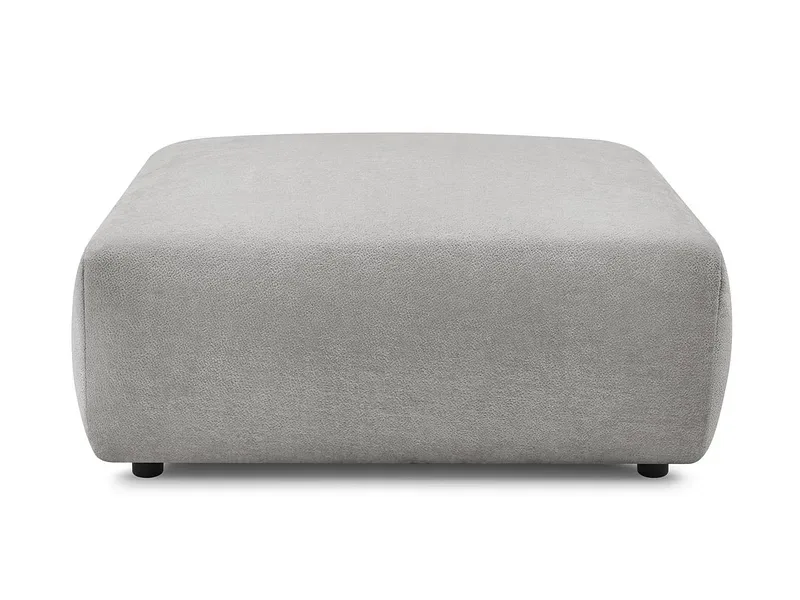 Hocker BOBOCHIC LUCIEN 108x108x46cm stoff hellgrau