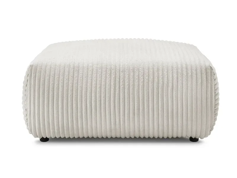 Hocker BOBOCHIC LUCIEN 108x108x46cm cord-stoff beige