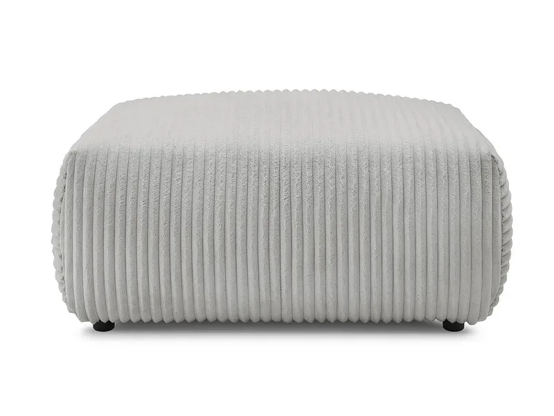 Hocker BOBOCHIC LUCIEN 108x108x46cm cord-stoff hellgrau