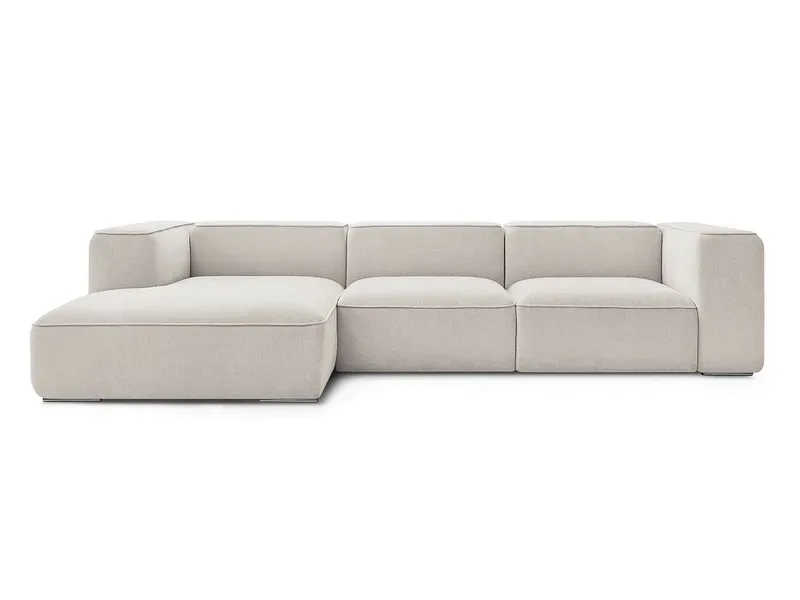 Ecksofa BOBOCHIC ZEPHYR Stoff mit Textur beige