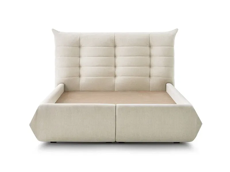 Kastenbett BOBOCHIC CLOTHILDE 160x200cm spanplatte beige