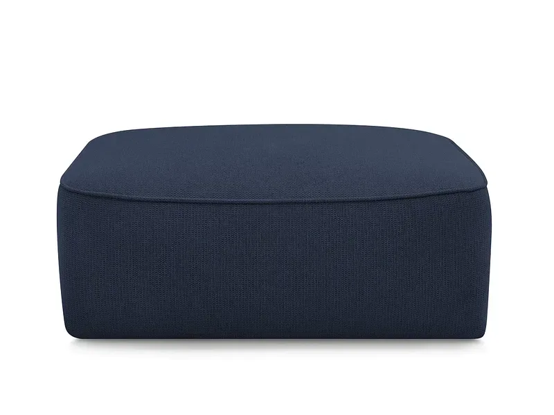 Hocker BOBOCHIC LEOPOLD 90x96x42cm stoff chiniert dunkelblau