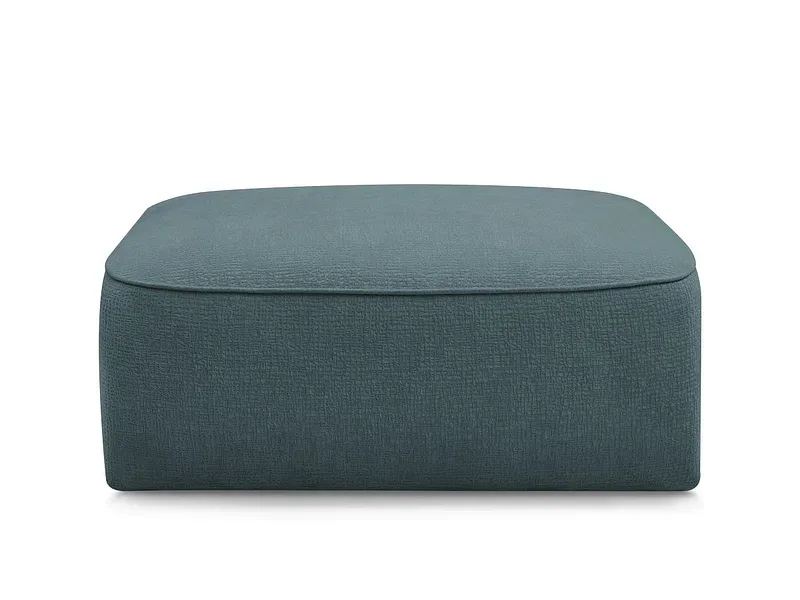 Hocker BOBOCHIC LEOPOLD 90x96x42cm stoff mit textur dunkelblau