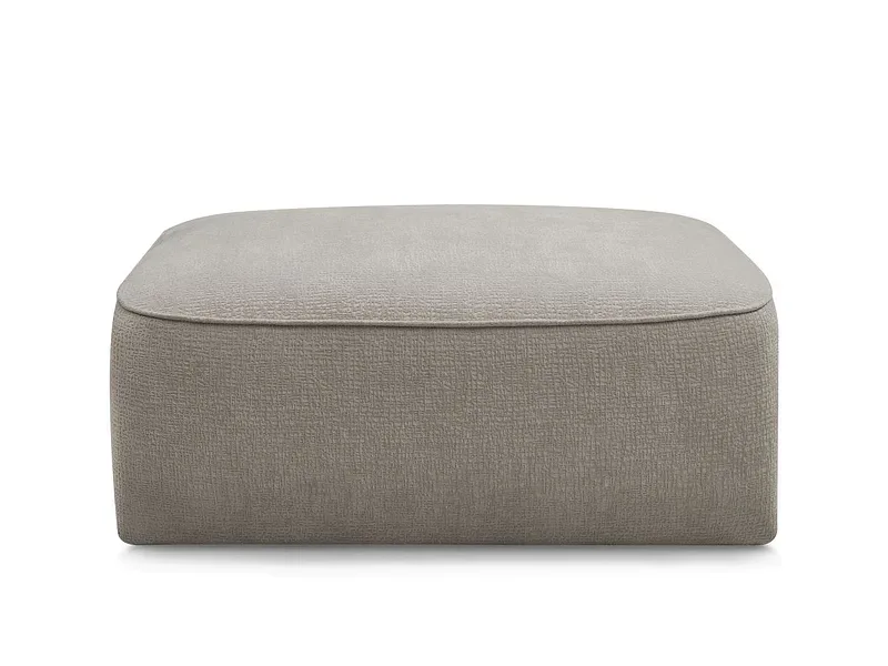 Hocker BOBOCHIC LEOPOLD 90x96x42cm stoff mit textur taupe