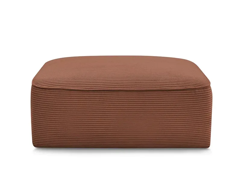 Hocker BOBOCHIC LEOPOLD 90x96x42cm cord-stoff orange