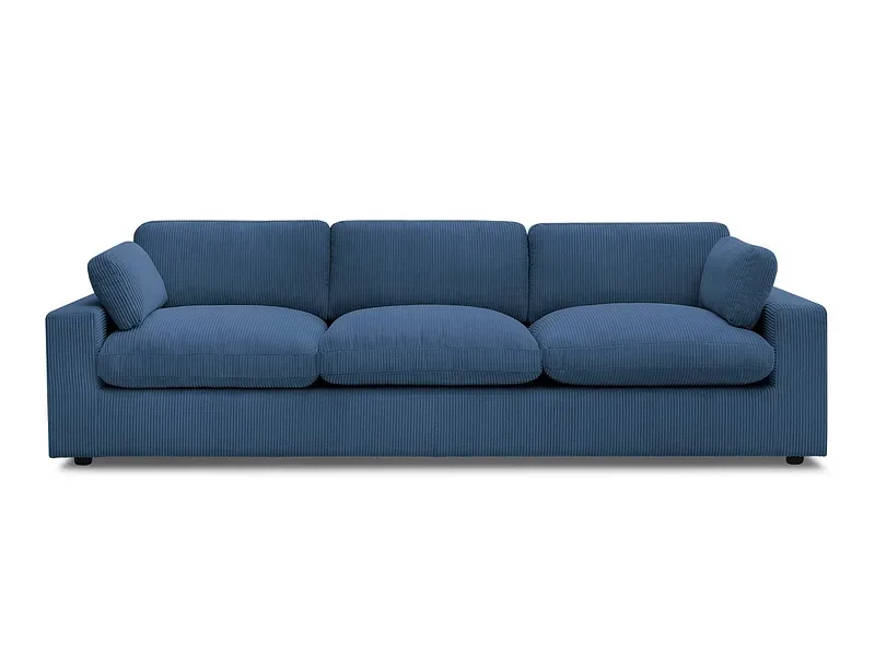 Sofa BOBOCHIC BELAIR Cord-Stoff dunkelblau
