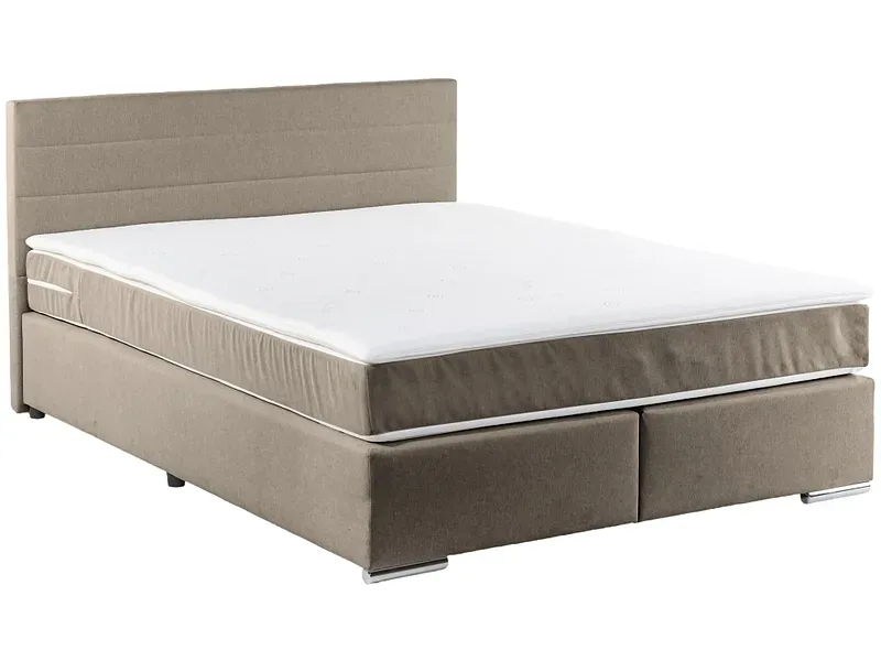 Boxspringbett SORCHA braun 140x200cm fest