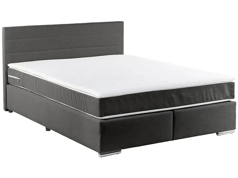 Boxspringbett SORCHA schwarz 180x200cm fest