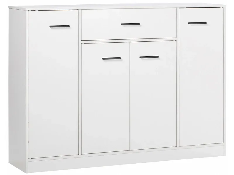 Kommode NEO 4 Türen 1 Schublade 30x116x84cm weiss dekor