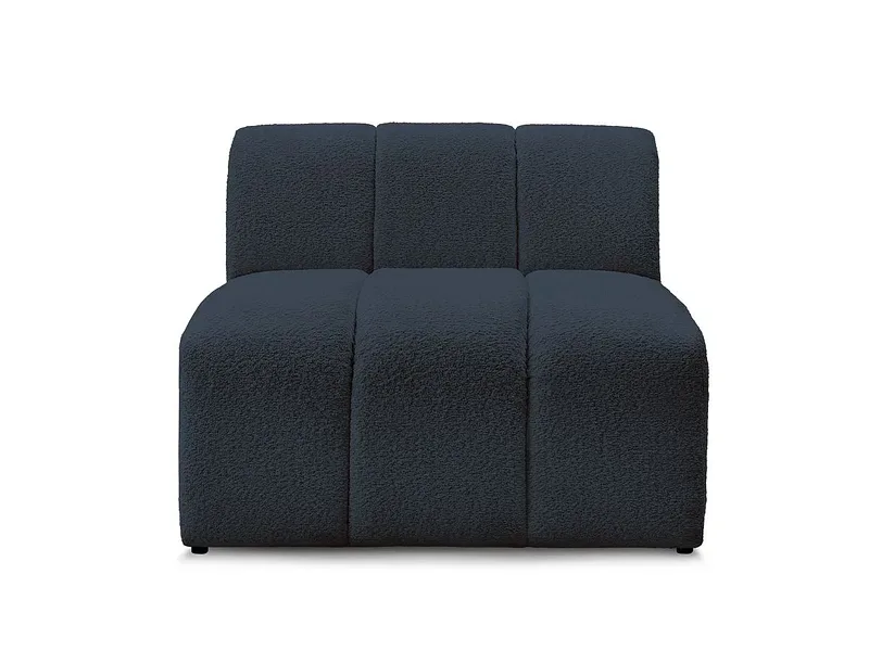 Modulare Sessel für Sofa BOBOCHIC ANNECY Boucle-Stoff dunkelblau
