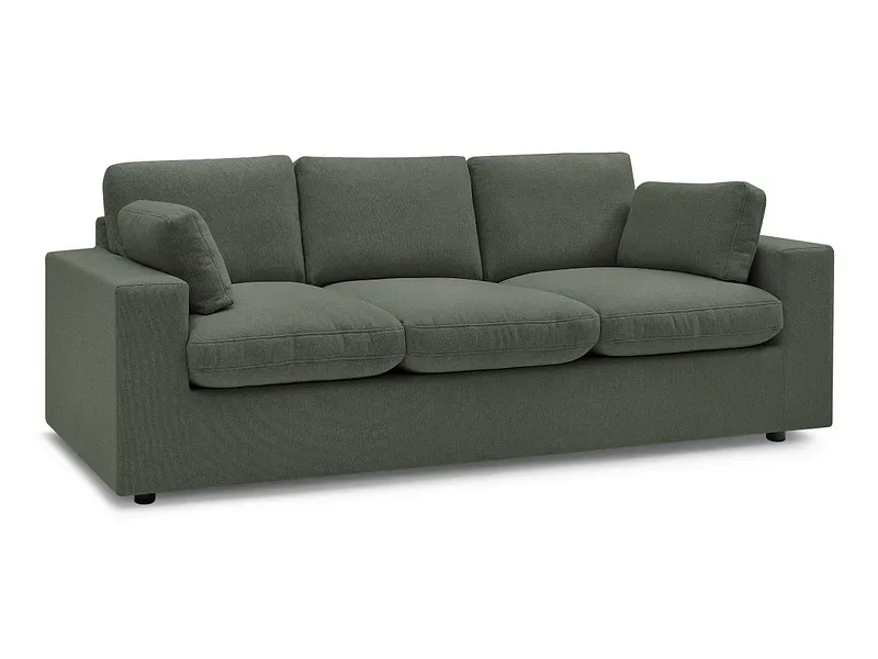 3er Sofa BOBOCHIC BELAIR Stoff grün