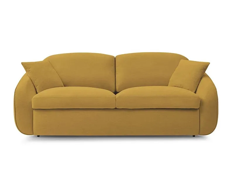 3er Sofa BOBOCHIC CEZANNE Stoff gelb