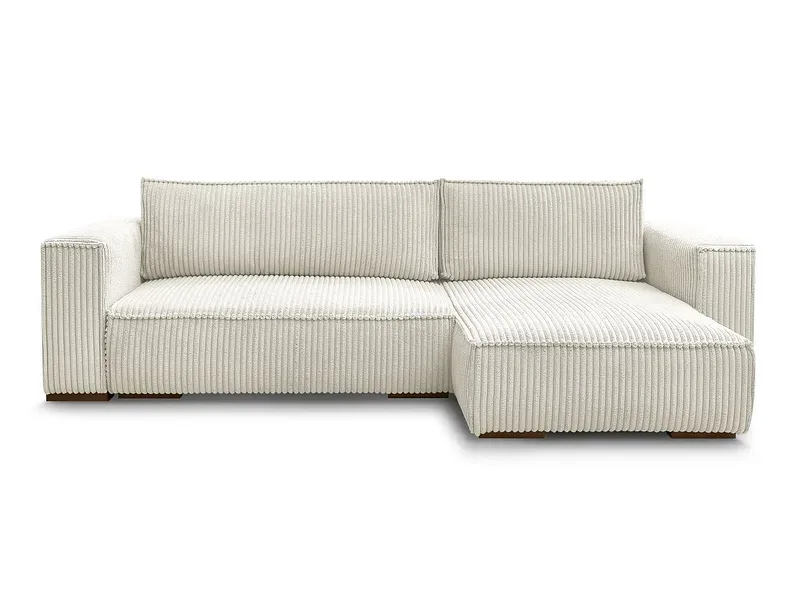 Ecksofa BOBOCHIC CHELSEA Cord-Stoff beige
