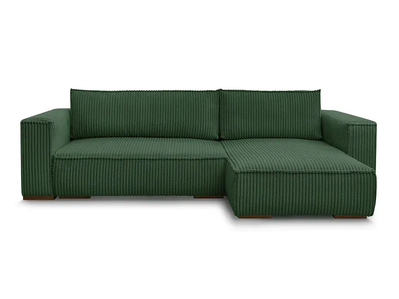 Ecksofa BOBOCHIC CHELSEA Cord-Stoff grün
