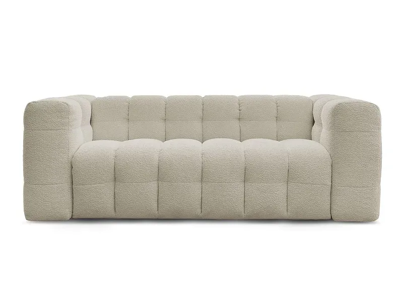 3er Sofa BOBOCHIC CLOUD Boucle-Stoff beige