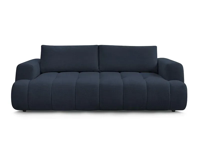 3er Sofa BOBOCHIC FUJI Stoff dunkelblau