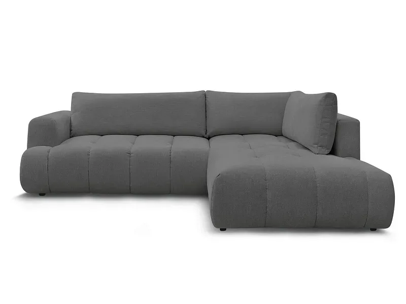Ecksofa BOBOCHIC FUJI Stoff dunkelgrau