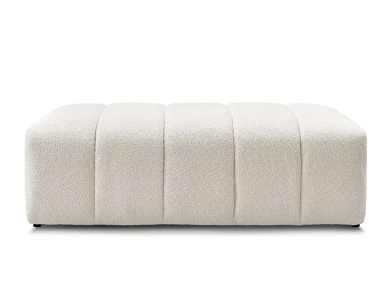 Hocker BOBOCHIC ANNECY 70x140x45cm boucle-stoff weiss