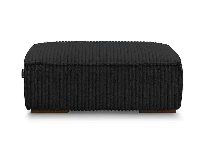 Hocker BOBOCHIC CHELSEA 68x100x40cm cord-stoff schwarz