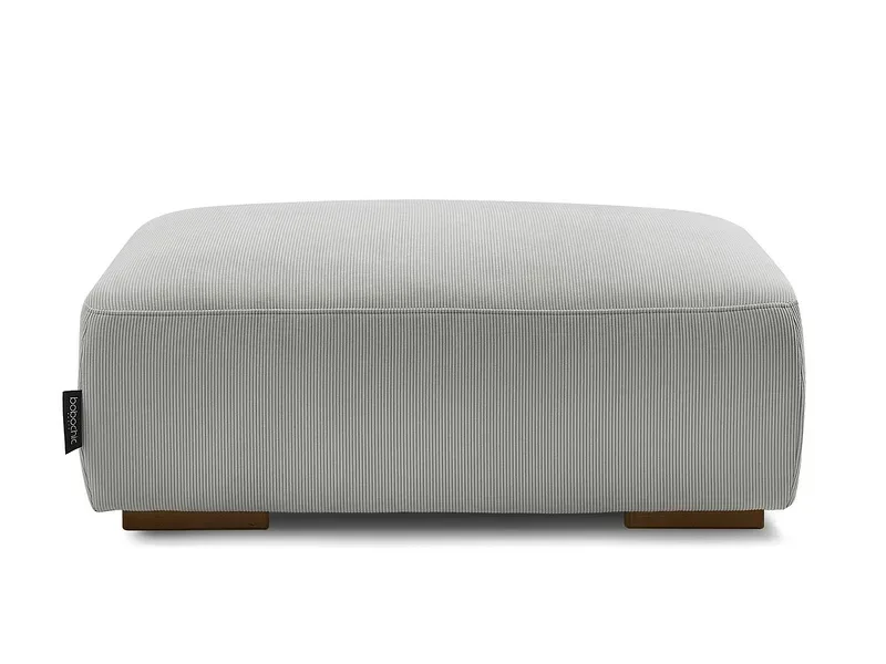 Hocker BOBOCHIC SIDONIE 70x100x40cm cord-stoff hellgrau