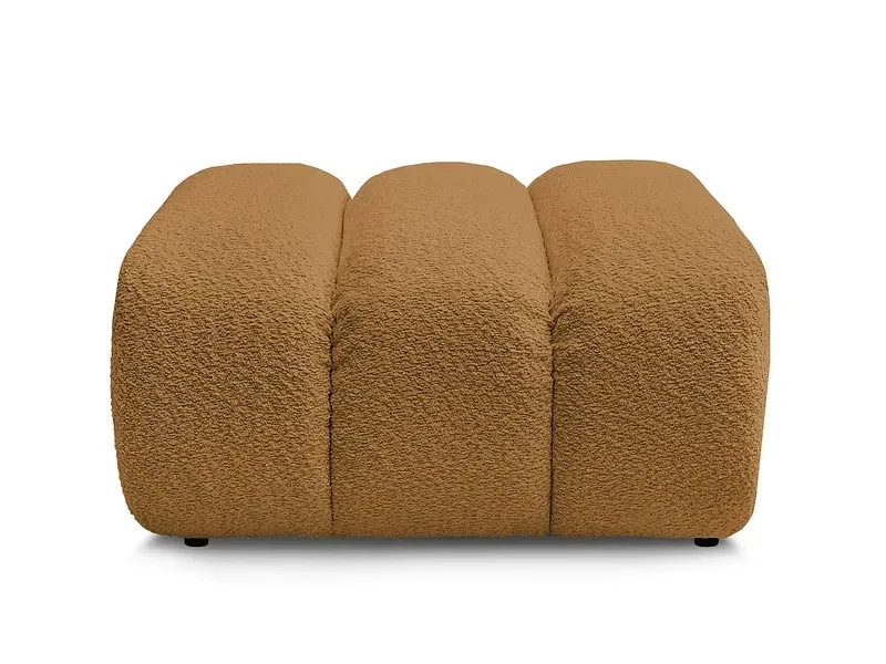 Hocker BOBOCHIC TALIA 80x80x42cm boucle-stoff gelb