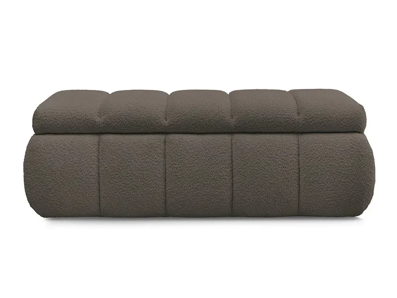 Bettkasten BOBOCHIC DENALI Boucle-Stoff rotbraun