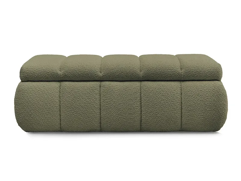Bettkasten BOBOCHIC DENALI Boucle-Stoff grün
