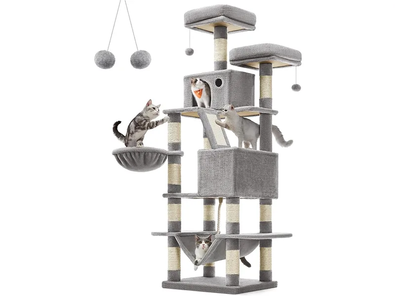 SONGMICS Katzenbaum grau