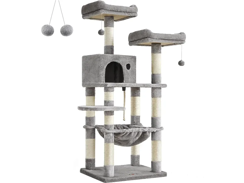 SONGMICS Katzenbaum grau